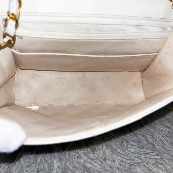 CHANEL 24K Vintage Flap Bag Lambskin Leather Quilted Chain Purse - Picture 7 of 15